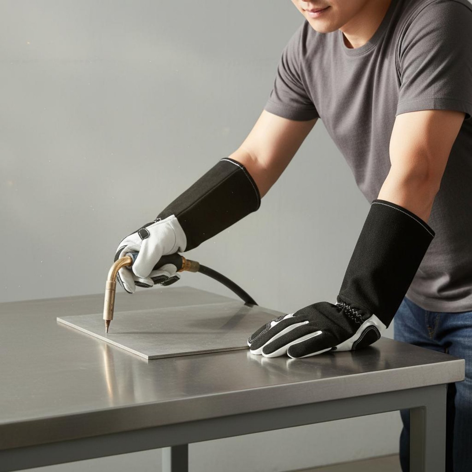 Heat Resistant Glove - TIG 금속 가공 장갑 유연한 손가락