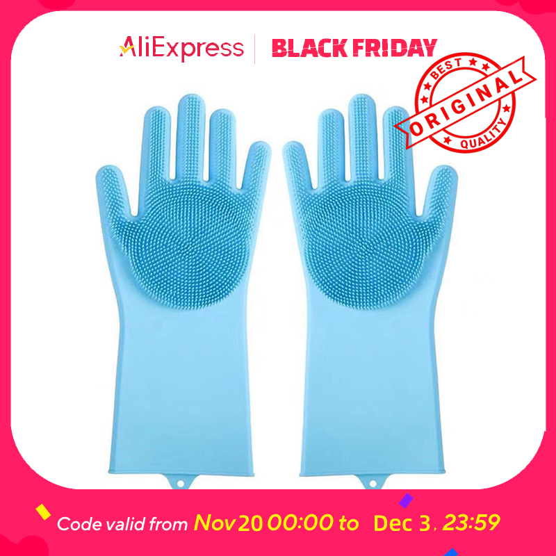 Gardening Glove Waterproof - 애완동물 목욕 장갑 - 개와 고양이를
