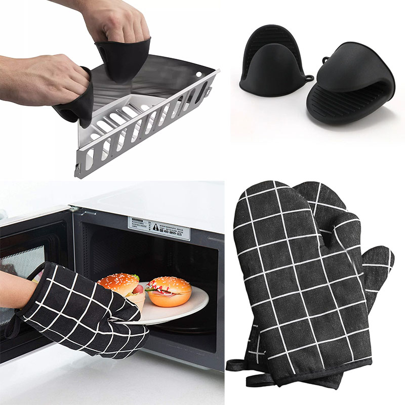 Oven Mitt Silicone - 실리콘 내열성 핀치 오븐 벙어리 장갑,