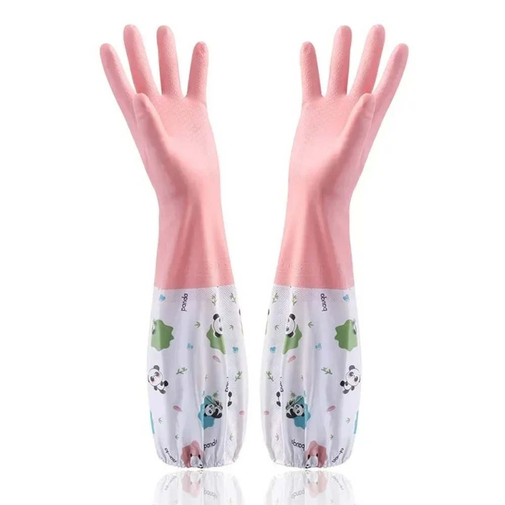 Dish Glove Rubber - 여성용 방수 고무 주방 장갑, 설거지,