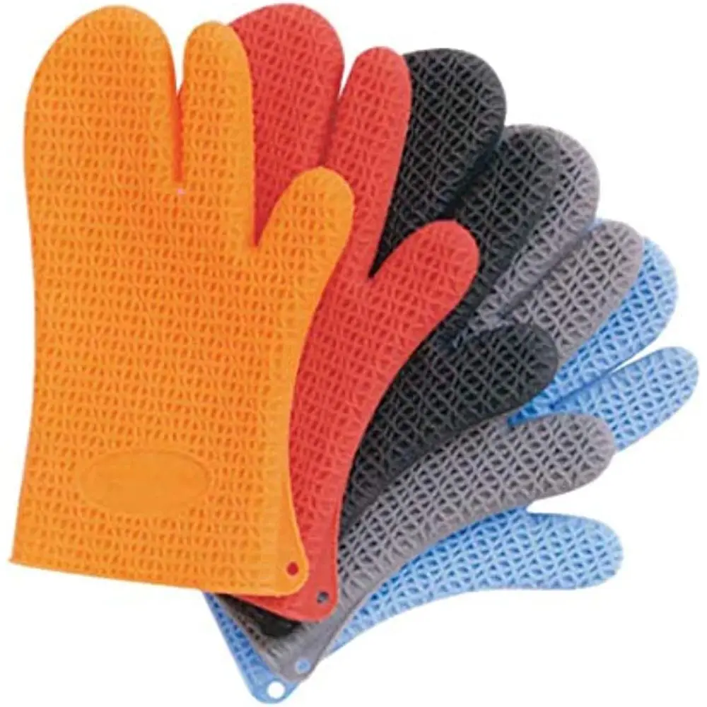 Oven Mitt Silicone - 그레이 텍스처드 실리콘 오븐 미트