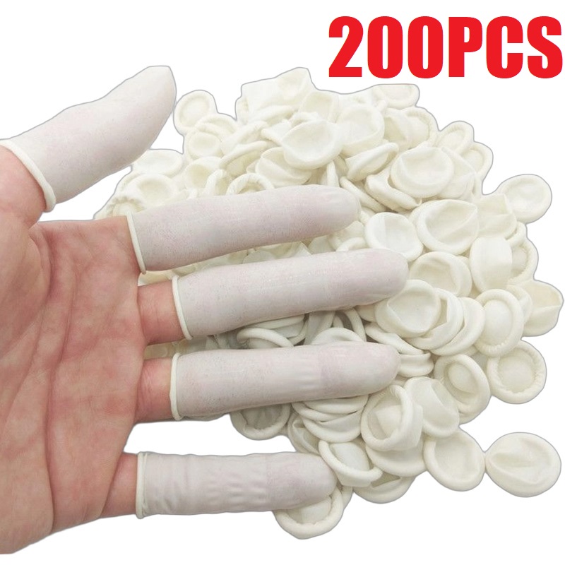 100/200PCS 파우더 프리 미끄럼 방지 손가락 장 - Latex Disposable Glove 리뷰 및 가격