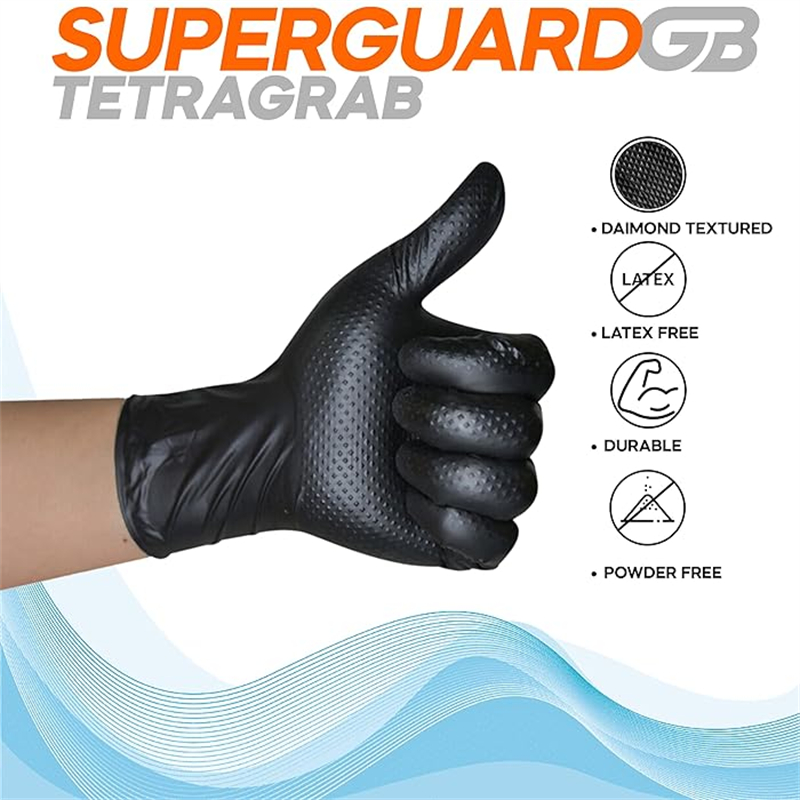 검은색 니트릴 장갑 일회용 8밀 라텍스 프리 정비사 장 - Nitrile Mechanic Glove 리뷰 및 가격