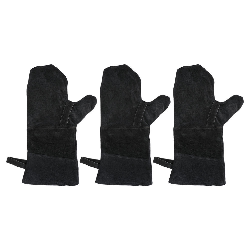 3Pcs 검정색 내열성 오븐 장갑 그릴 베이킹 요리용  - Heat Resistant Glove 리뷰 및 가격