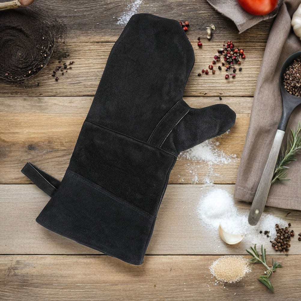 3Pcs 검정색 내열성 오븐 장갑 그릴 베이킹 요리용  - Heat Resistant Glove 리뷰 및 가격