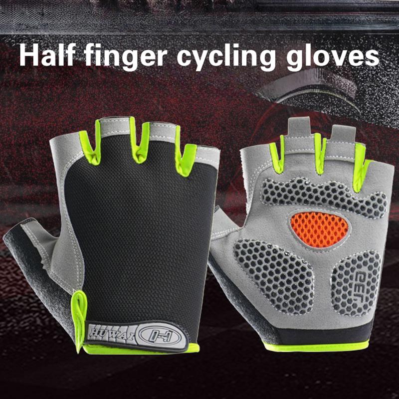 핫 하프 핑거 사이클링 장갑 남녀 공용 미끄럼 방지 충 - Cycling Glove Padded 리뷰 및 가격