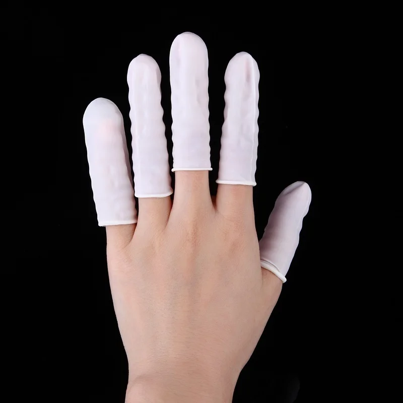 100Pcs 일회용 라텍스 손가락 보호대 흰색 손가락  - Latex Disposable Glove 리뷰 및 가격