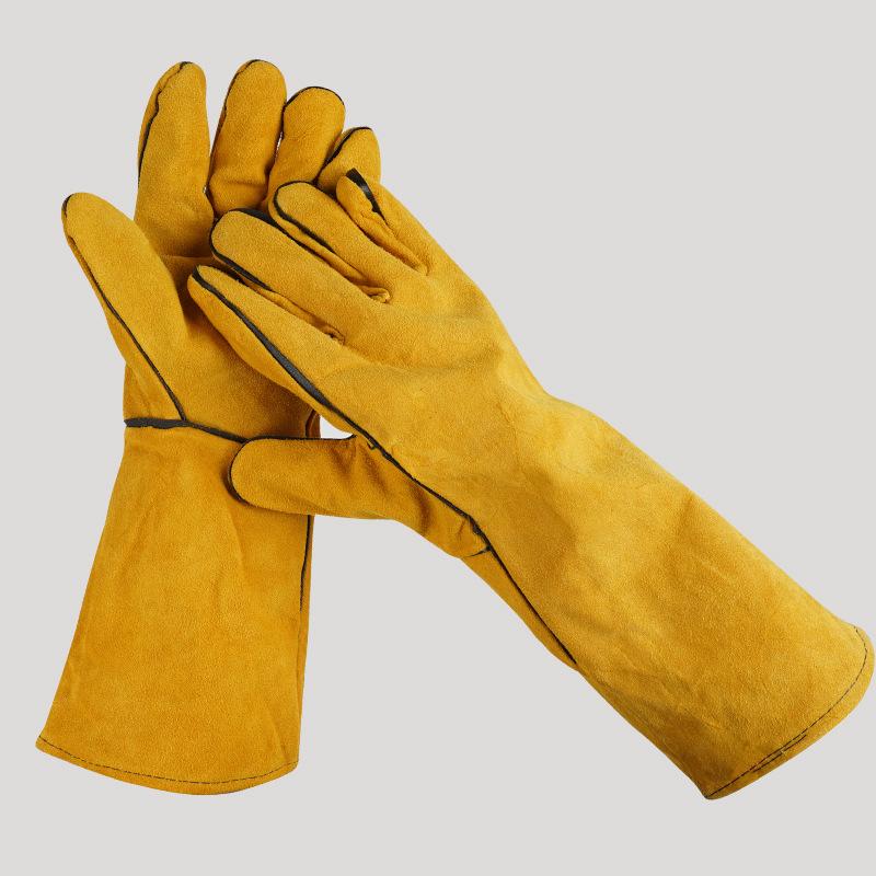 40cm 절연 가죽 용접 장갑으로 안전 보장, 열과 절 - Heat Resistant Glove 리뷰 및 가격