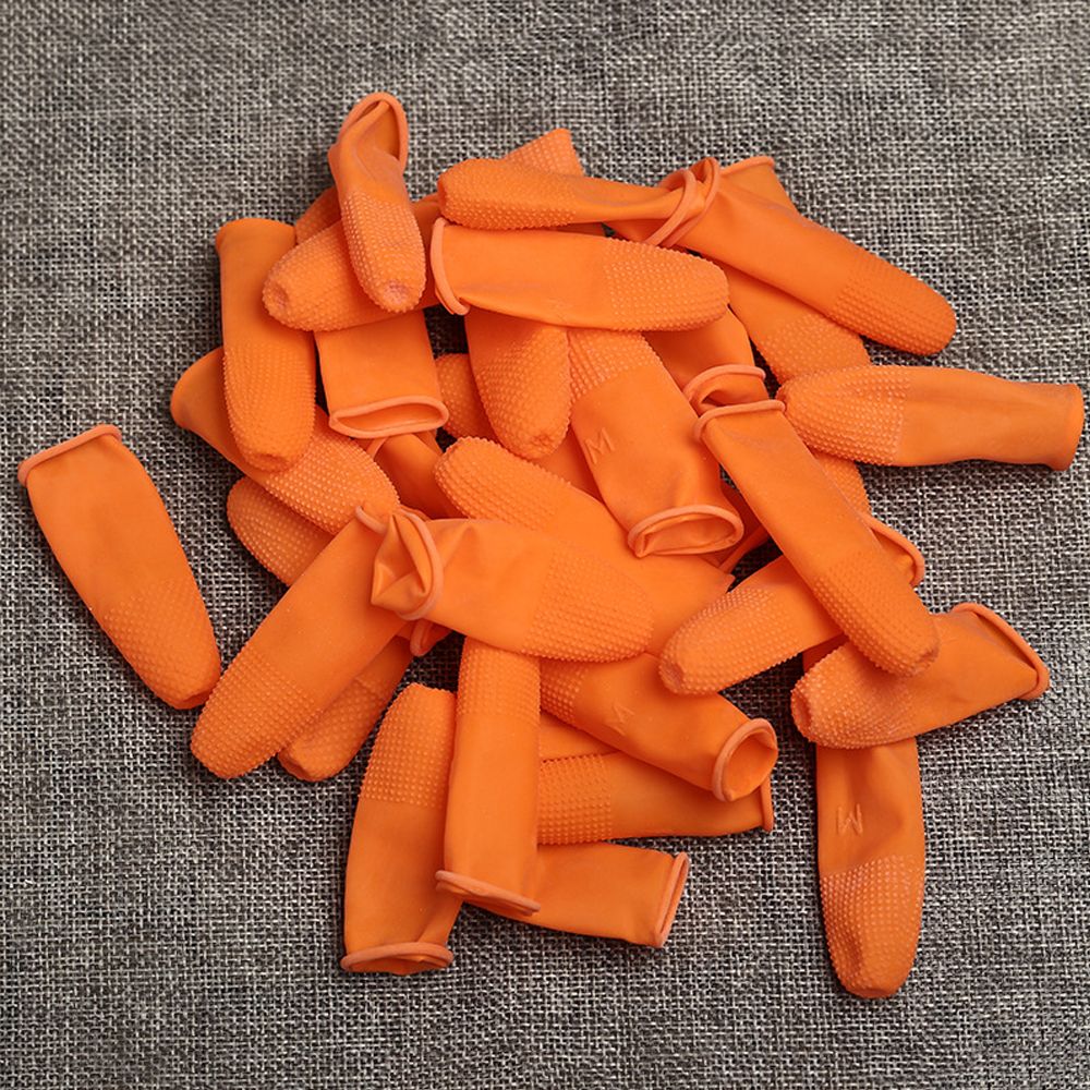 100PCS 청소 액세서리 천연 라텍스 손가락 끝 보호 - Rubber Glove Cleaning 리뷰 및 가격