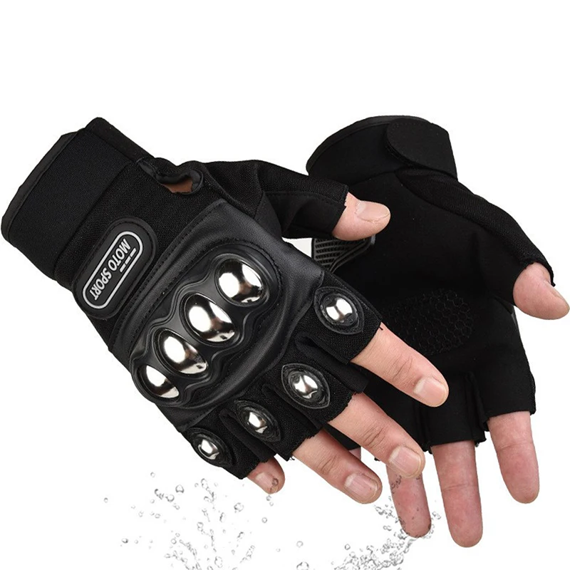 하프 핑거 보호용 오토바이 장갑, 스틸 너클 가드, 미 - Motorcycle Glove Knuckle 리뷰 및 가격