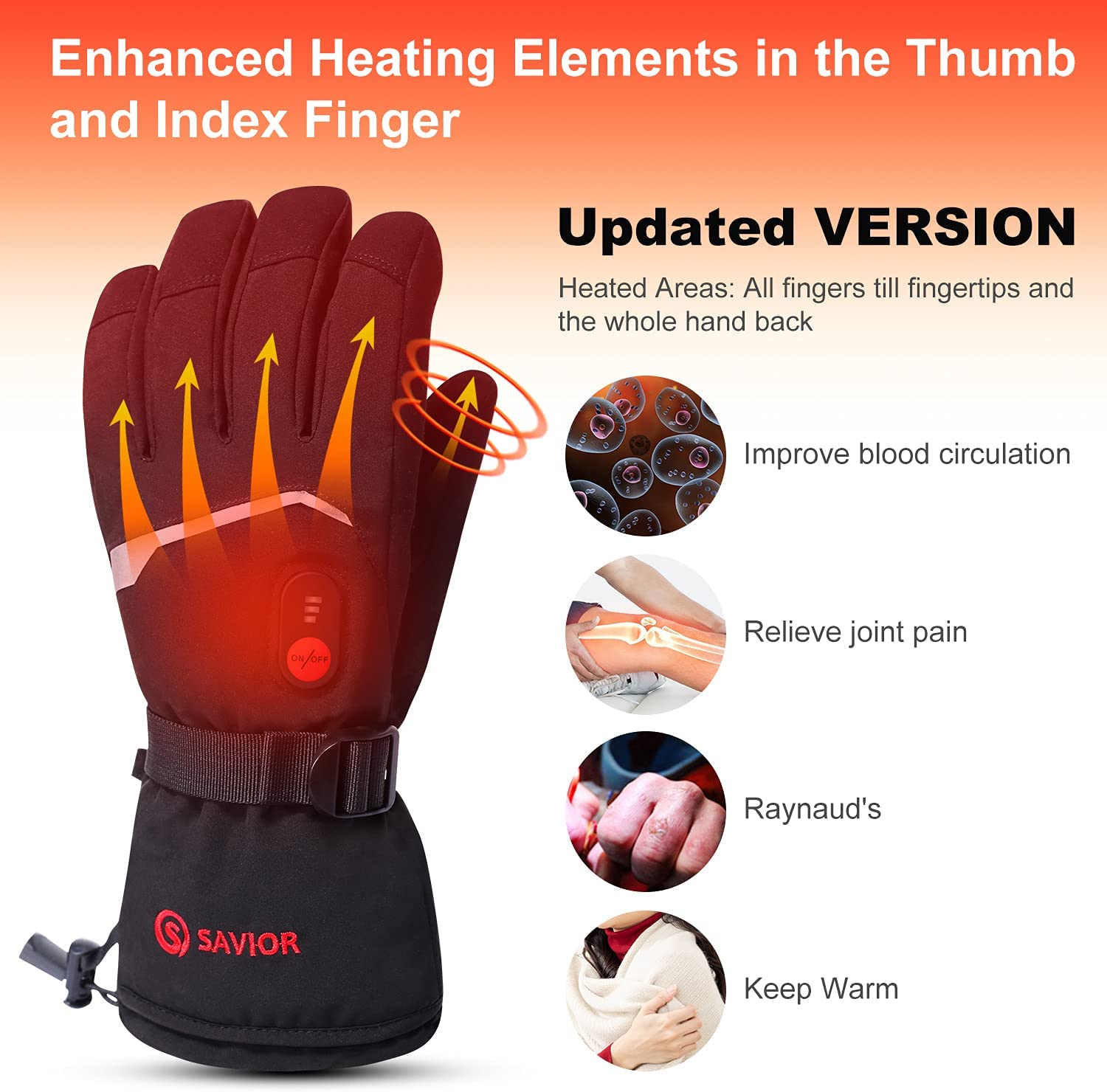 눈 사슴 겨울 온수 장갑 여성 남성 전기 오토바이 열  - Heat Resistant Glove 리뷰 및 가격