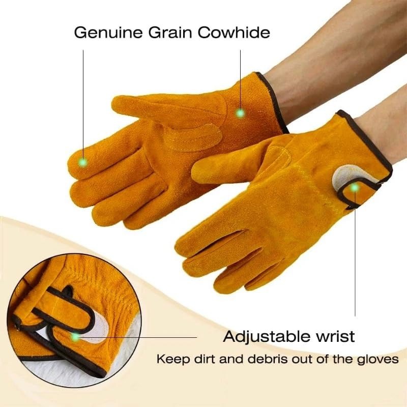 야외 바베큐 그릴용 내열 난연 장갑 소가죽 고온 방지  - Heat Resistant Glove 리뷰 및 가격