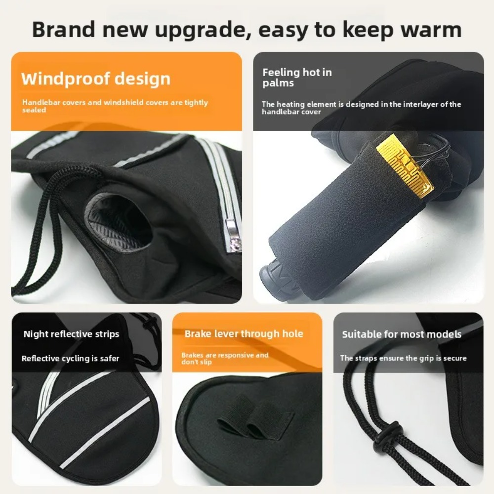 오토바이 핸들바 커버 겨울용 전자 가열 장갑 따뜻하고  - Heat Resistant Glove 리뷰 및 가격