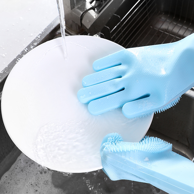 주방용 매직 실리콘 고무 설거지 장갑, 가정용 스펀지  - Dish Glove Rubber 리뷰 및 가격