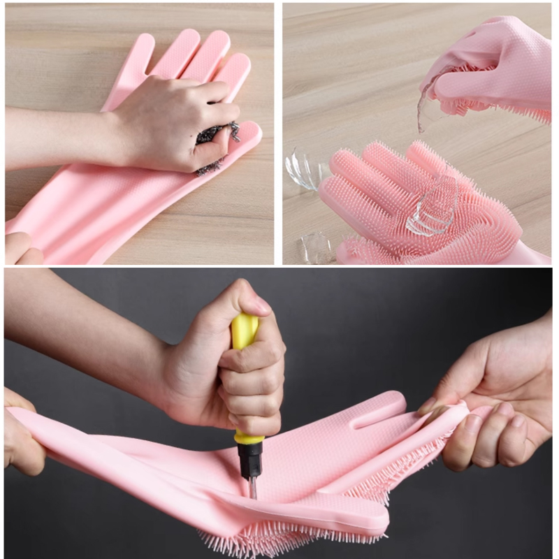 주방용 매직 실리콘 고무 설거지 장갑, 가정용 스펀지  - Dish Glove Rubber 리뷰 및 가격