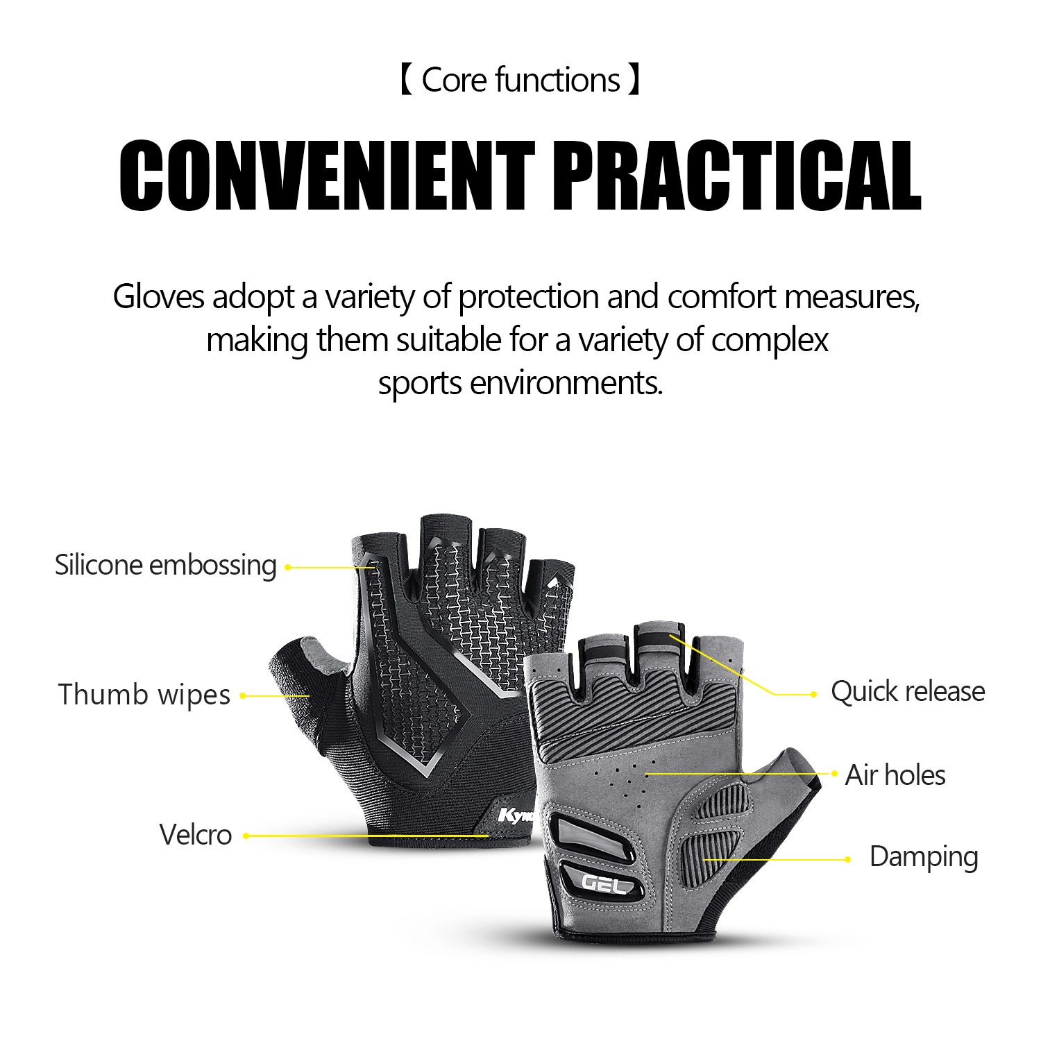 뜨거운 사이클링 Anti-slip Anti-sweat  - Cycling Glove Padded 리뷰 및 가격